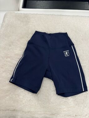 Sporty & Rich Runner Box Biker Shorts- Navy NWOT